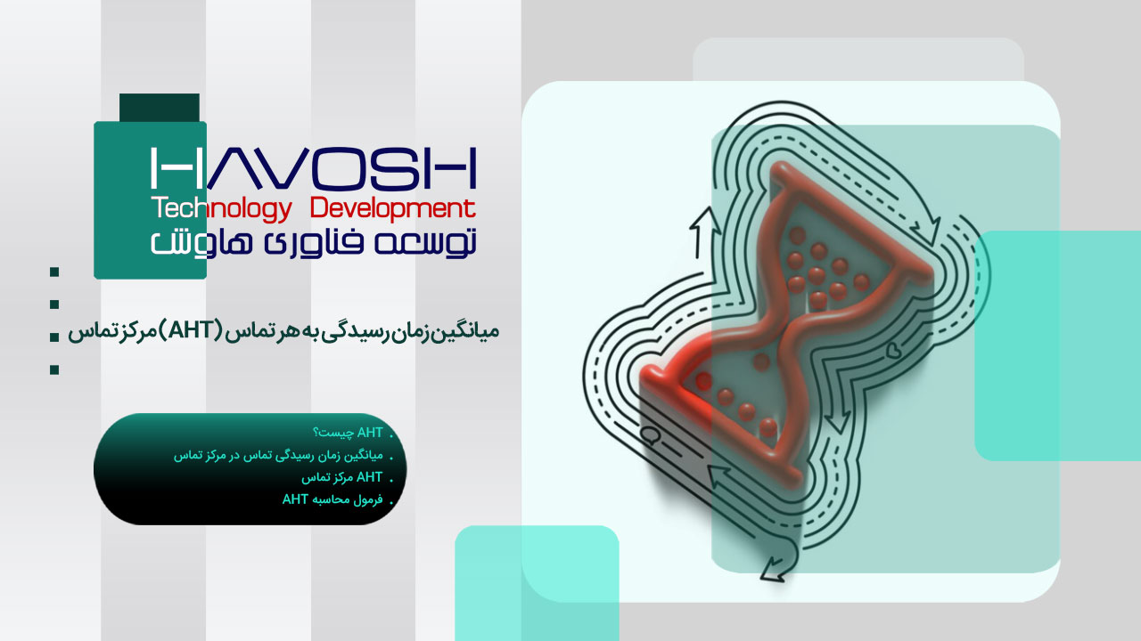 میانگین زمان رسیدگی به هر تماس (AHT) مرکز تماس 1 میانگین زمان رسیدگی به هر تماس