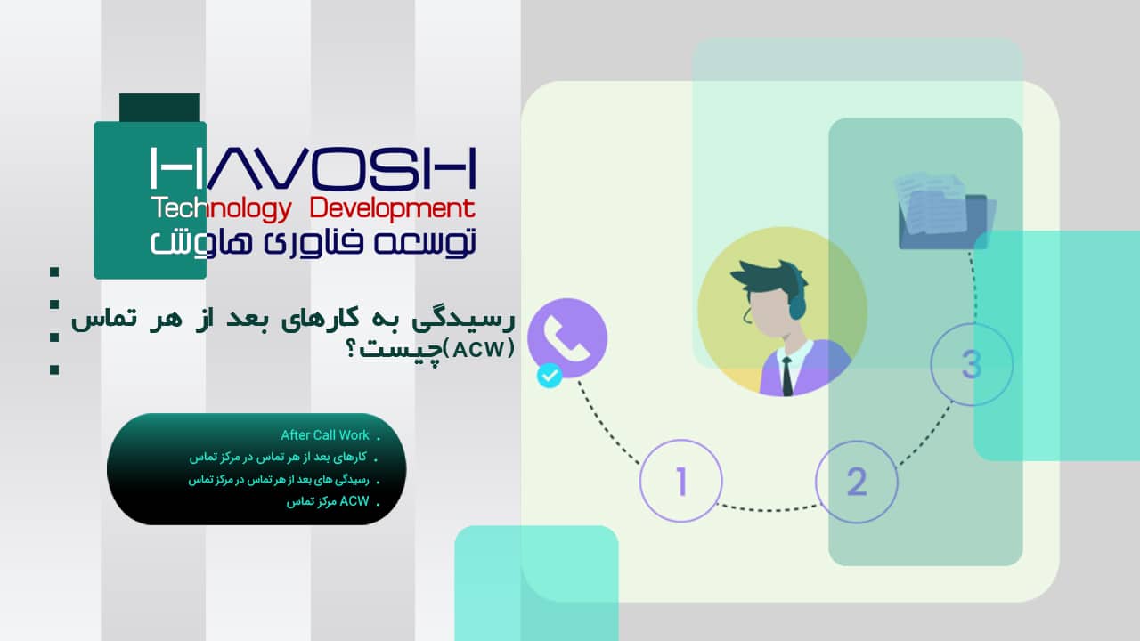 رسیدگی به کارهای بعد از هر تماس (ACW) چیست؟ 1 کارهای بعد از هر تماس